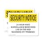 Signmission 24 Hour Video Surveillance OSHA Security Notice Sign, Vinyl Decal, 7in W x 5in L, 2PK OS-2PACK-SN-D-57-L-11499 - alternate 1